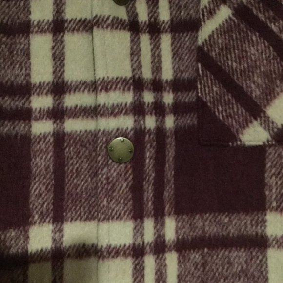 WESC Maroon snap shacket NWT - Picture 3 of 12